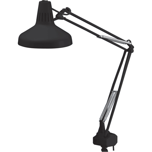 Heavy-duty Combination Task Light, 22/60 W, Fluorescent/Incandescent, 45" Neck, Black Sécurité Médic