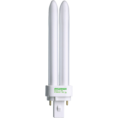 Tubes fluorescents compacts - Universel, 26 W, T4X2, 2700 K Sécurité Médic