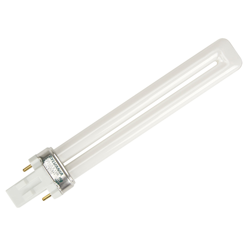 Dulux&reg; Compact Fluorescent, 800, 13 W, 4100 K, GX23 Base, 12000 hrs. Sécurité Médic