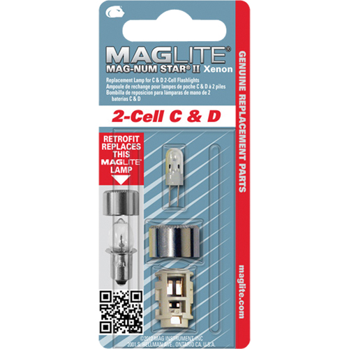 Ampoule de rechange pour lampe de poche &agrave; 2 piles C & D Sécurité Médic