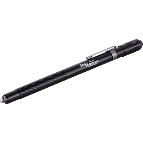 Lampe stylo Stylus, DEL, 2 lumens, Corps en Aluminium, piles AAAA, Compris Sécurité Médic