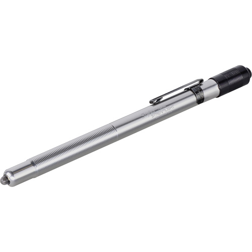 Lampe stylo Stylus, DEL, 11 lumens, Corps en Aluminium, piles AAAA, Compris Sécurité Médic