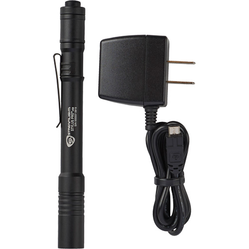 Lampe stylo USB Stylus Pro, DEL, 350 lumens, Corps en Aluminium, piles Rechargeable, Compris Sécurité Médic