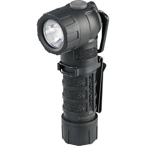 Lampe de poche &agrave; angle droit PolyTac 90 X, DEL, Piles CR123A, Polym&egrave;re Sécurité Médic