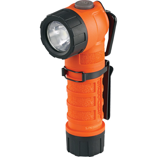 Lampe de poche &agrave; angle droit PolyTac 90 X, DEL, Piles CR123A, Polym&egrave;re Sécurité Médic