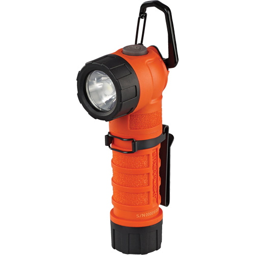 Lampe de poche &agrave; angle droit PolyTac 90 X, DEL, Piles CR123A, Polym&egrave;re Sécurité Médic