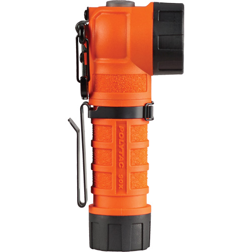 Lampe de poche &agrave; angle droit PolyTac 90 X, DEL, Piles CR123A, Polym&egrave;re Sécurité Médic