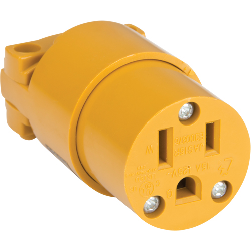 PVC Grounding Connector, 5-15R, Plastic Sécurité Médic