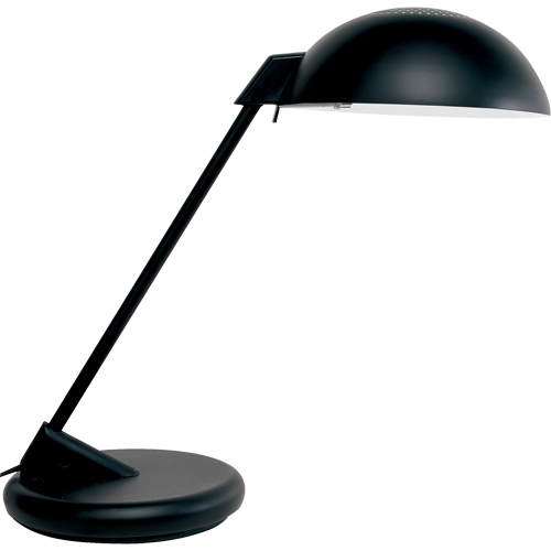 Desk Lamp, 100 W, Incandescent, Black Sécurité Médic