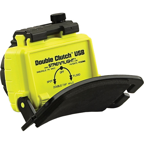 Double Clutch USB Headlamp, LED, 125 Lumens, 3.5 Hrs. Run Time, Rechargeable Batteries Sécurité Médic