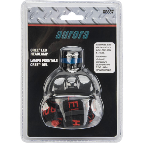 Lampe frontale Cree, DEL, 120 lumens, 6 hres de fonctionnement, piles AAA Sécurité Médic