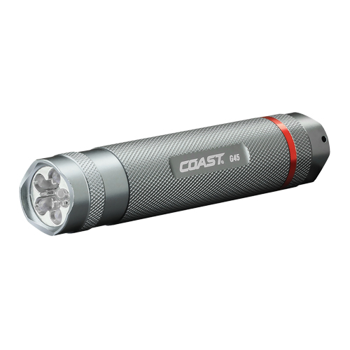 Lampe de poche G45 Coast, DEL, 385 lumens, Piles AAA Sécurité Médic