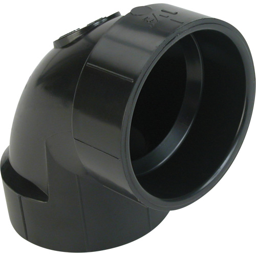 Raccord en coude 90°, Noeud x noeud, Plastique, 1-1/4" Sécurité Médic