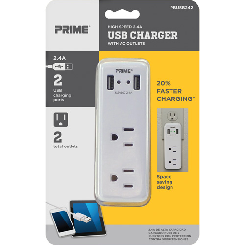 Prime&reg; USB Charger Sécurité Médic