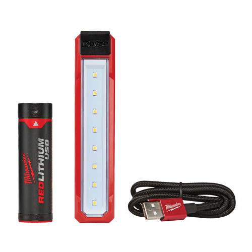 USB Rover Pocket Flood Light, LED, 445 Lumens, 2 Hrs. Run Time, Rechargeable Battery, Plastic Sécurité Médic