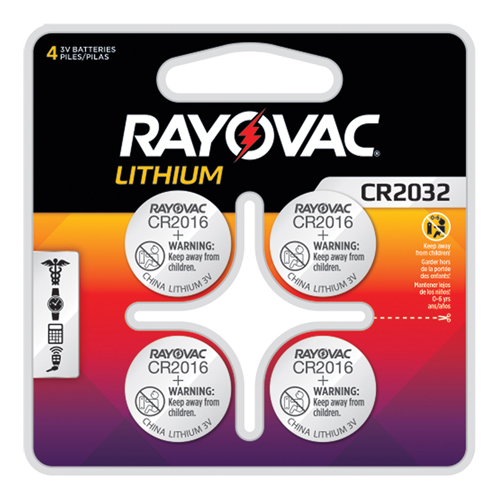 CR2032 Lithium Coin Cell Batteries, 3 V Sécurité Médic