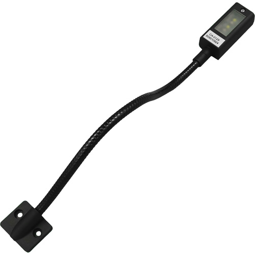 LED Gooseneck Maplight, 1 W, LED, 12" Neck, Black Sécurité Médic