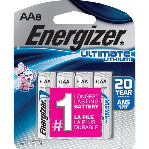 Batteries au lithium Ultimate, AA, 1,5 V Sécurité Médic