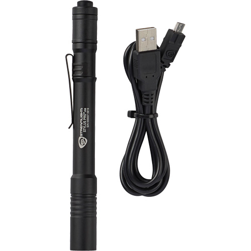 Lampe de poche stylo USB Stylus Pro, DEL, 350 lumens, Corps en Aluminium, piles Rechargeable, Compris Sécurité Médic