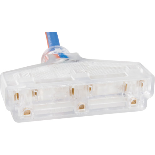 Cordon rallonge en caoutchouc TPE avec indicateur lumineux, Toutes saisons, SJEOW, AWG 12/3, 15 A, 3 prise(s), 25' Sécurité Médic