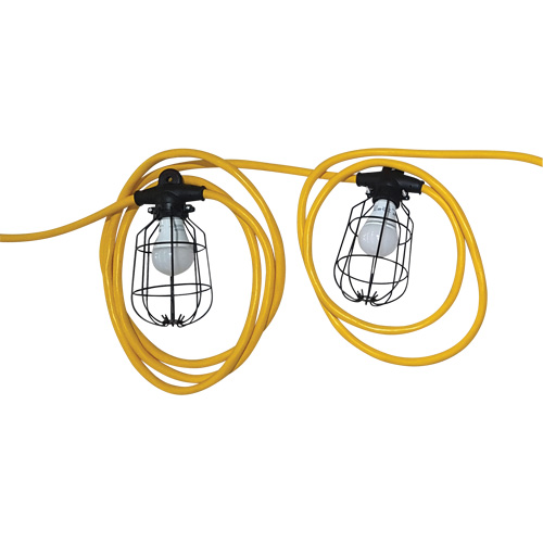 Chaînes de lumi&egrave;res DEL, 5 Lumi&egrave;res, 600" lo, Boîtier en M&eacute;tal Sécurité Médic