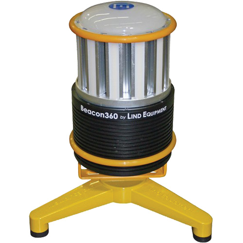 Lampe de travail portative Beacon360 GO avec support au sol, DEL, 45 W, 6000 lumens, Boîtier en Aluminium Sécurité Médic