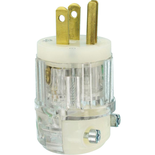 Hospital Grade Extension Plug, Nylon, 15 Amps, 125 V Sécurité Médic