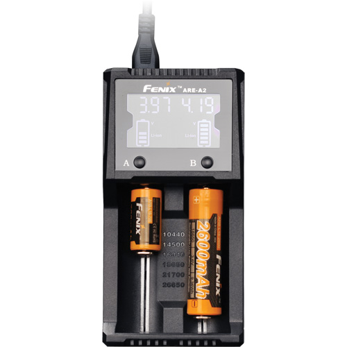 ARE-A2 Dual-Channel Battery Charger Sécurité Médic