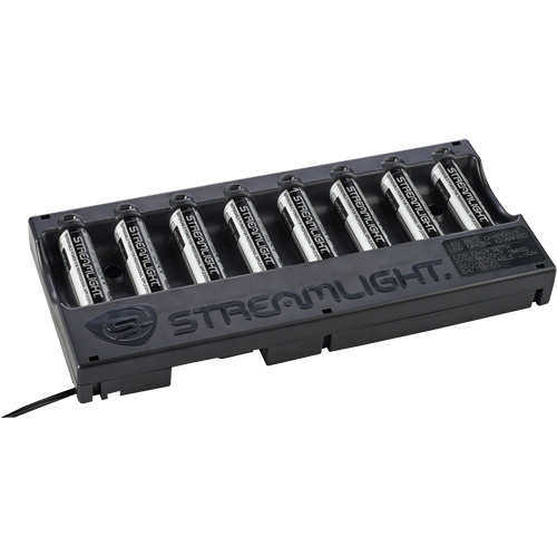 8-Unit USB Battery Charger & Batteries Sécurité Médic