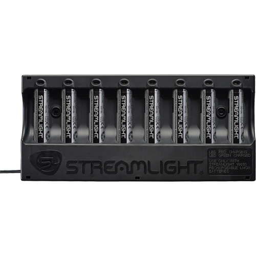 8-Unit USB Battery Charger & Batteries Sécurité Médic