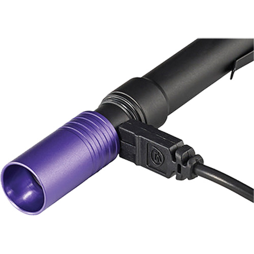 Lampe stylo UV avec port de recharge micro USB Stylus Pro, DEL, Corps en Aluminium, piles Rechargeable, Compris Sécurité Médic