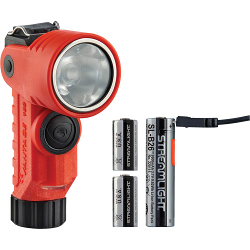 Lame de poche &agrave; alimentation multiple &agrave; angle droit pour casque Vantage 180 X, DEL, Piles Rechargeable/CR123A, Polym&egrave;re de nylon Sécurité Médic