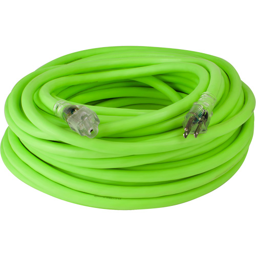Flexzilla&reg; Pro Industrial Extension Cord, All-Weather, SJTW, 10/3 AWG, 15 A, 100' Sécurité Médic