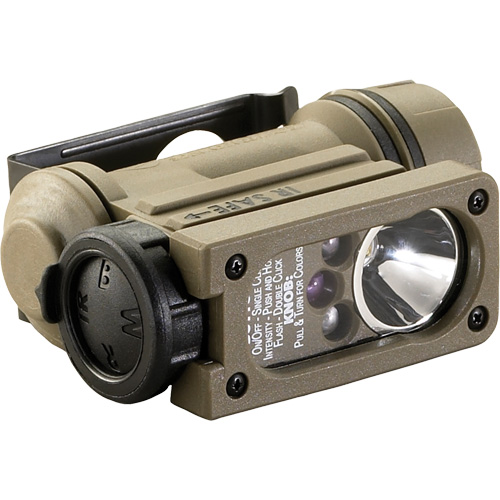 Sidewinder Compact&reg; II Hands Free Light, LED, 55 Lumens, 6 Hrs. Run Time, AA Batteries Sécurité Médic