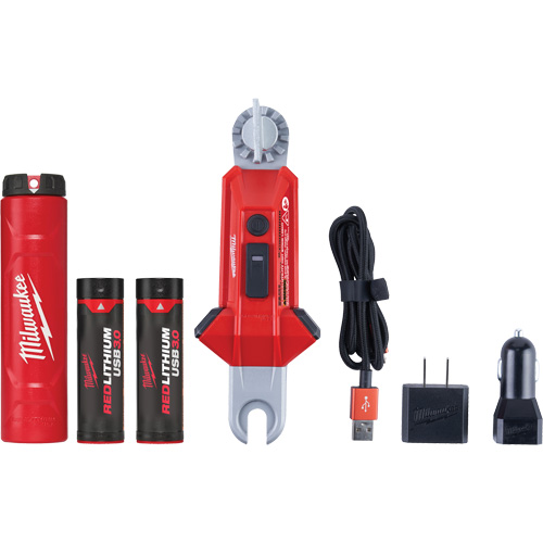 REDLITHIUM USB Utility Hot Stick Light, LED, Rechargeable Batteries, Aluminum Sécurité Médic