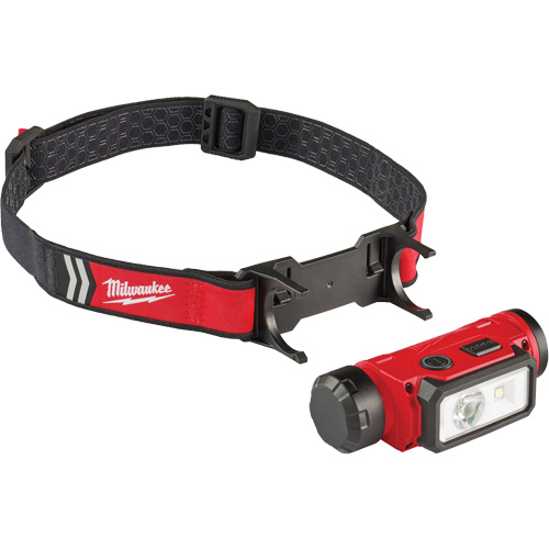 REDLITHIUM USB Hardhat Headlamp, LED, 600 Lumens, 5 Hrs. Run Time, Rechargeable Batteries Sécurité Médic