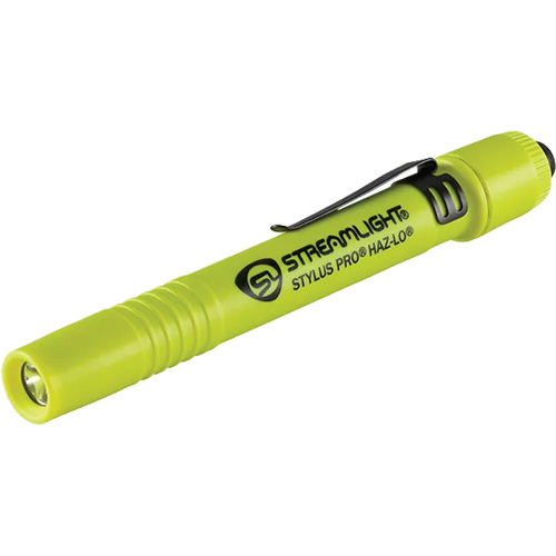 Lampe stylo &agrave; s&eacute;curit&eacute; intrins&egrave;que Stylus Pro HAZ-LO, DEL, 105 lumens, piles AAA, Compris Sécurité Médic