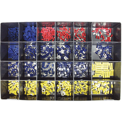 600-Piece Vinyl Insulated Terminals Kit Sécurité Médic