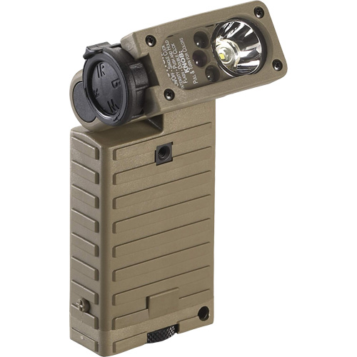 Lampe militaire haute puissance &agrave; deux carburants Sidewinder X avec t&ecirc;te basculante, DEL, 275 lumens, Piles AA Sécurité Médic