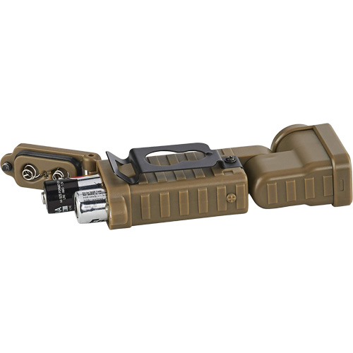 Lampe militaire haute puissance &agrave; deux carburants Sidewinder X avec t&ecirc;te basculante, DEL, 275 lumens, Piles AA Sécurité Médic