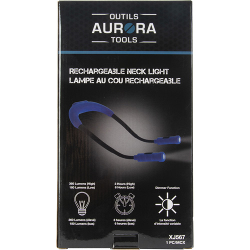 Work Light, Neck Light, Rechargeable, 300 Lumens Sécurité Médic