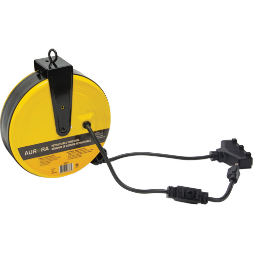 Extension Reel, 25', SJT, 14/3 Gauge, 13 A Sécurité Médic
