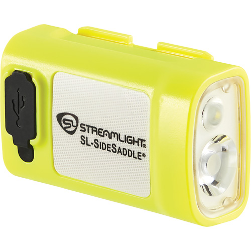 SL-SIDESADDLE&reg; USB Hardhat & Helmet Light, LED, 350/320/400 Lumens, 6.25/7/5 Hrs. Run Time, Rechargeable Batteries Sécurité Médic