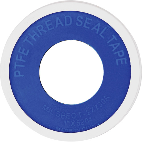PTFE Thread Tape, 520" L x 1" W, White Sécurité Médic