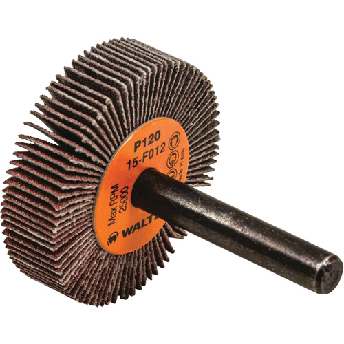 Coolcut Flap Wheel, Aluminum Oxide, 120 Grit, 1-1/2" x 3/8" x 1/4" Sécurité Médic