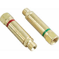 Flashback Arrestors - Oxy/Fuel Gas, Oxygen-Fuel Gas Set, Regulator Adaptor Style Sécurité Médic