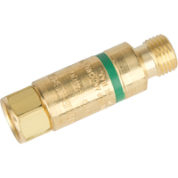 Flashback Arrestors - Oxy/Fuel Gas, Fuel Gas (red)/Oxygen (green), Torch Style Sécurité Médic
