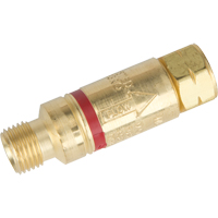 Flashback Arrestors - Oxy/Fuel Gas, Fuel Gas (red)/Oxygen (green), Torch Style Sécurité Médic