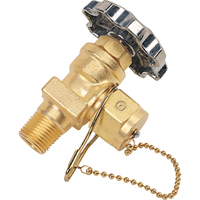 Station Valve with Gas Tight & Chain, Brass Sécurité Médic