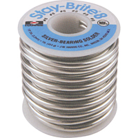 Stay-Brite&reg; Solders, Lead-Free, 96% Tin 4% Silver, Solid Core, 0.125" Dia. Sécurité Médic